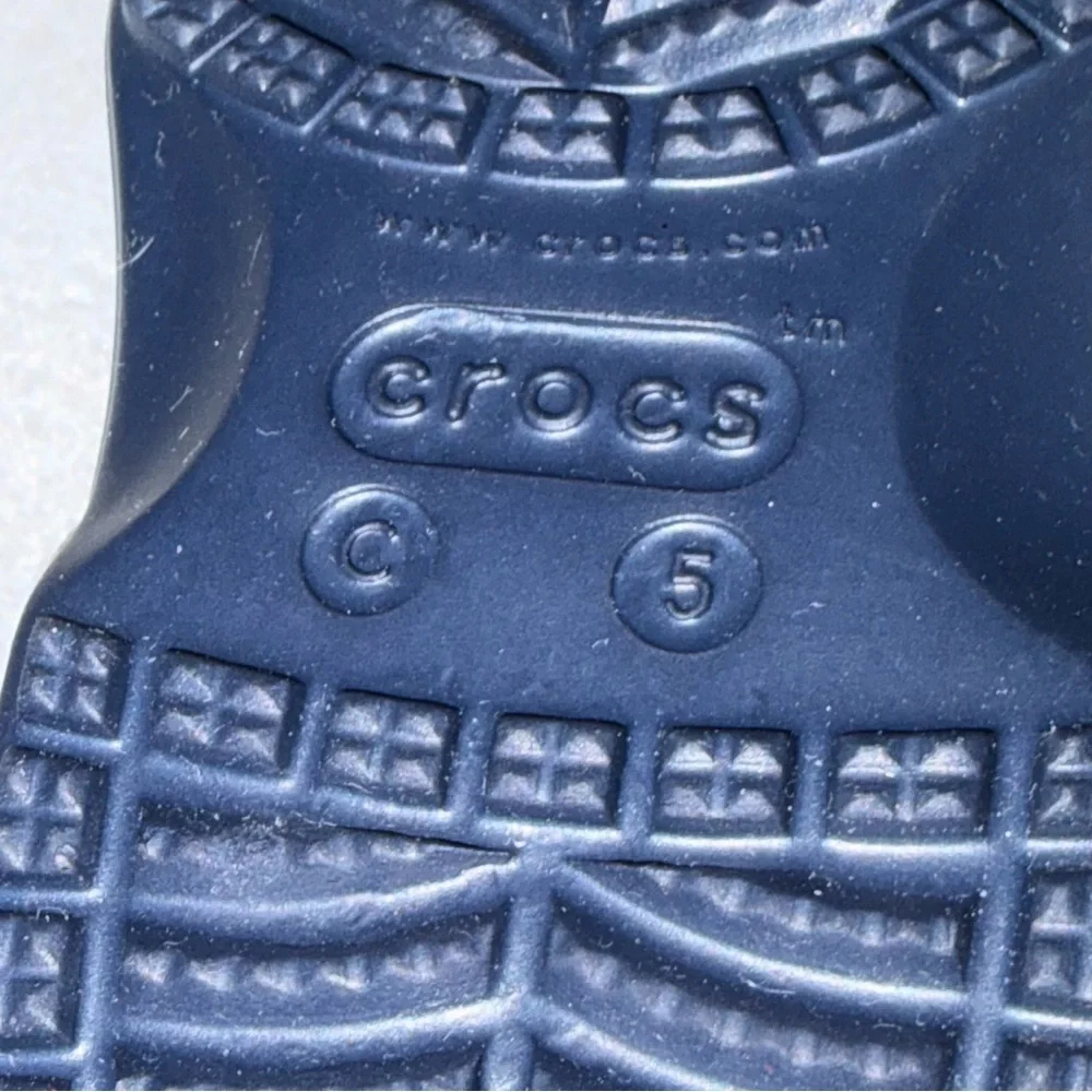 NEW Crocs Navy Blue Toddler Baya Clogs Shoes Slip Ons size 5